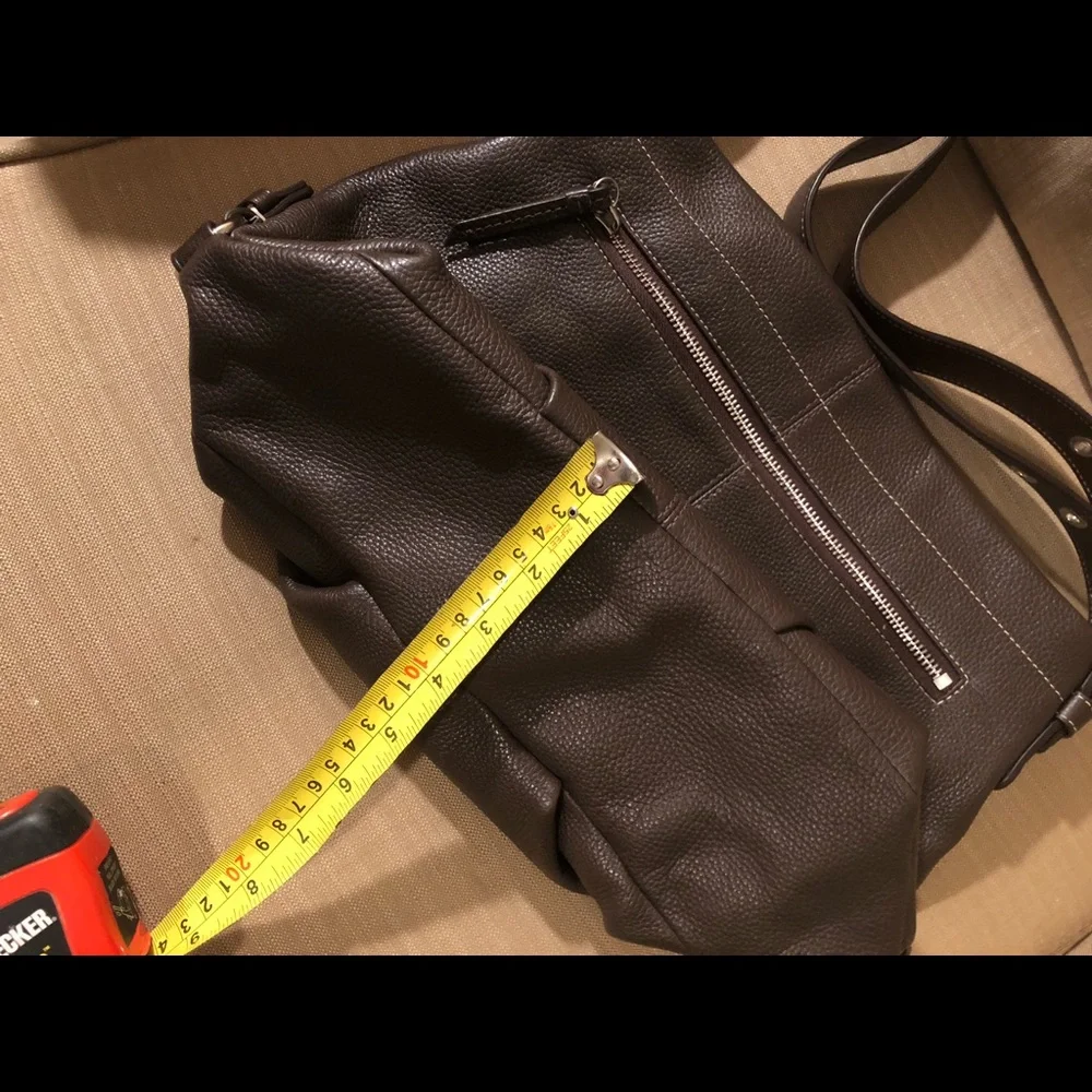 Coach Women's Dark Brown Leather Shoulder Bag - Picture 7 of 7